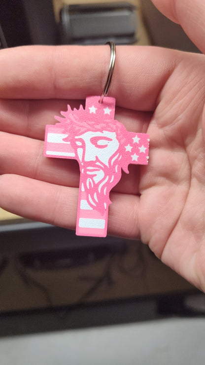 Jesus Cross Keychain