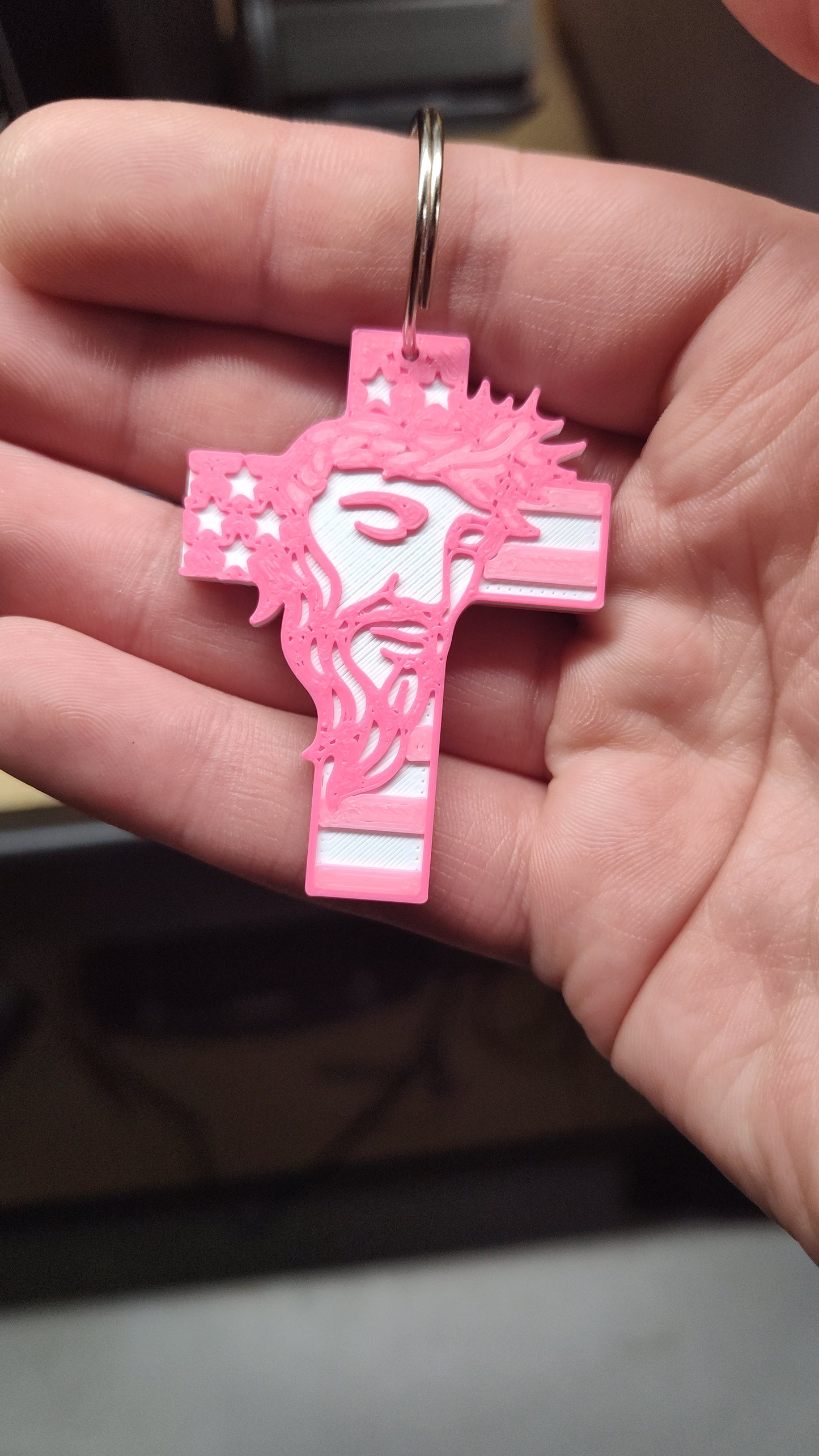 Jesus Cross Keychain