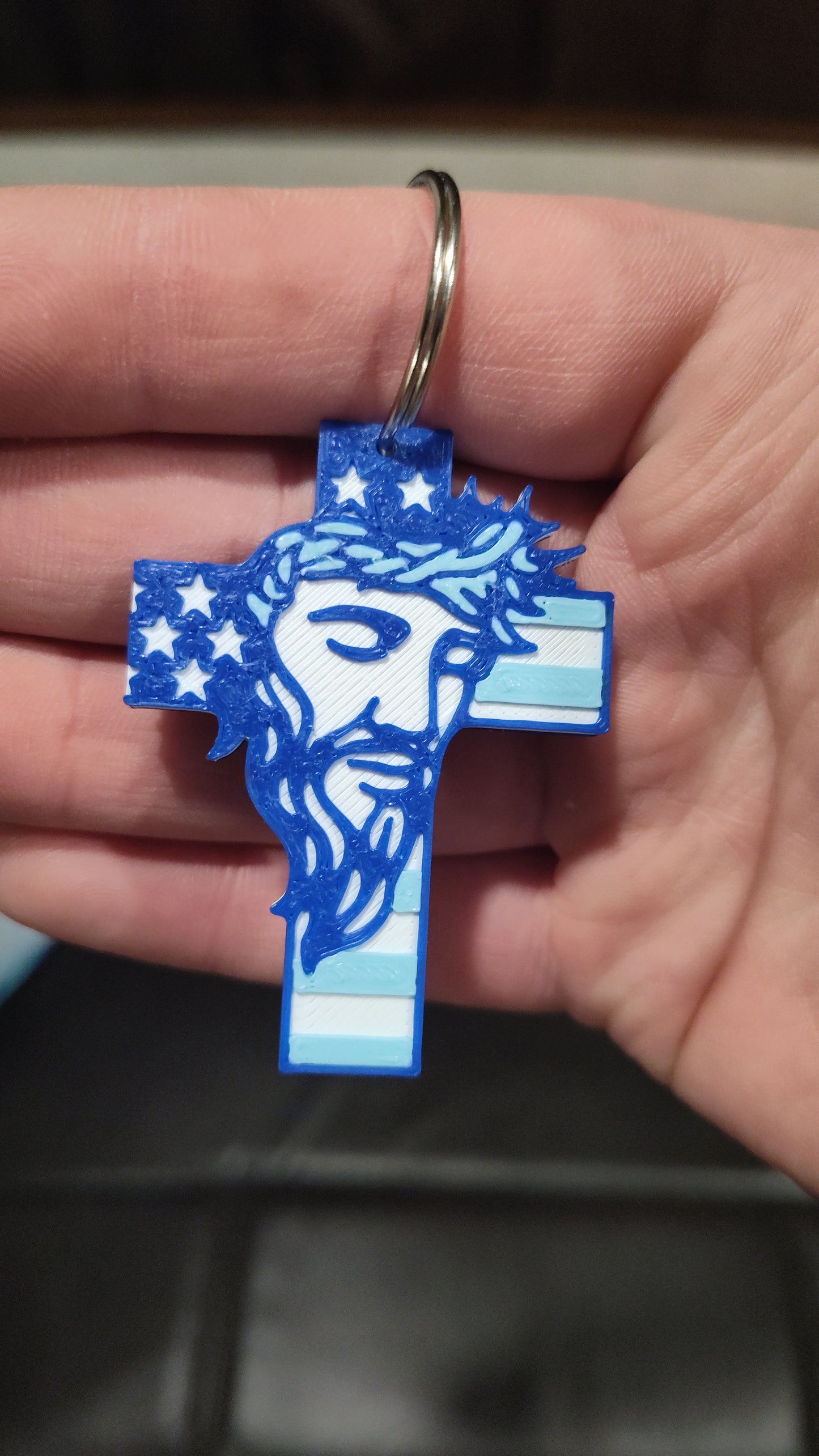 Jesus Cross Keychain