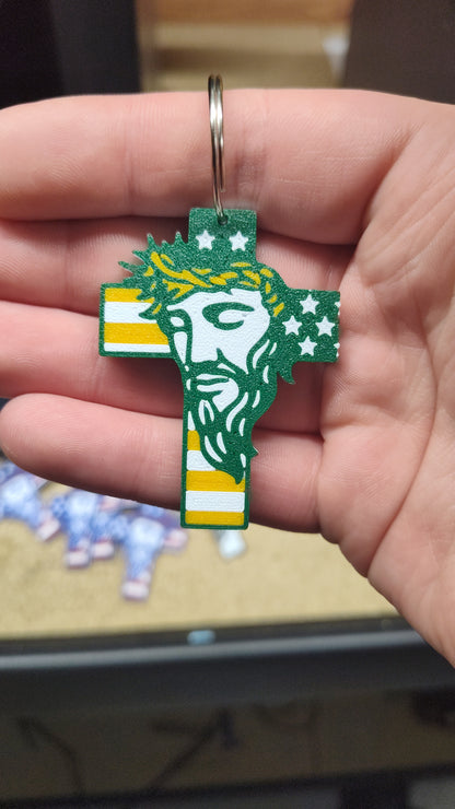 Jesus Cross Keychain