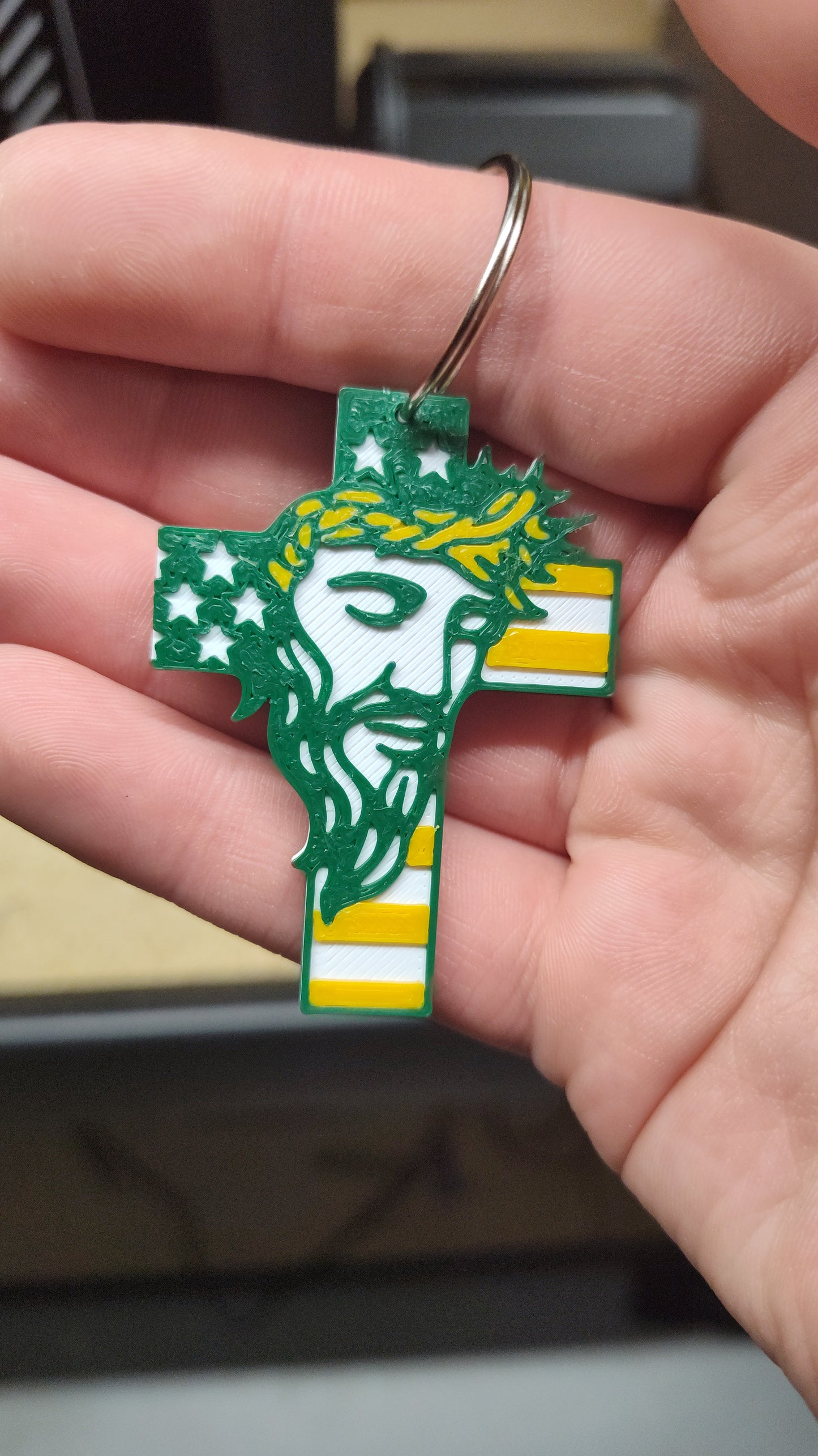 Jesus Cross Keychain