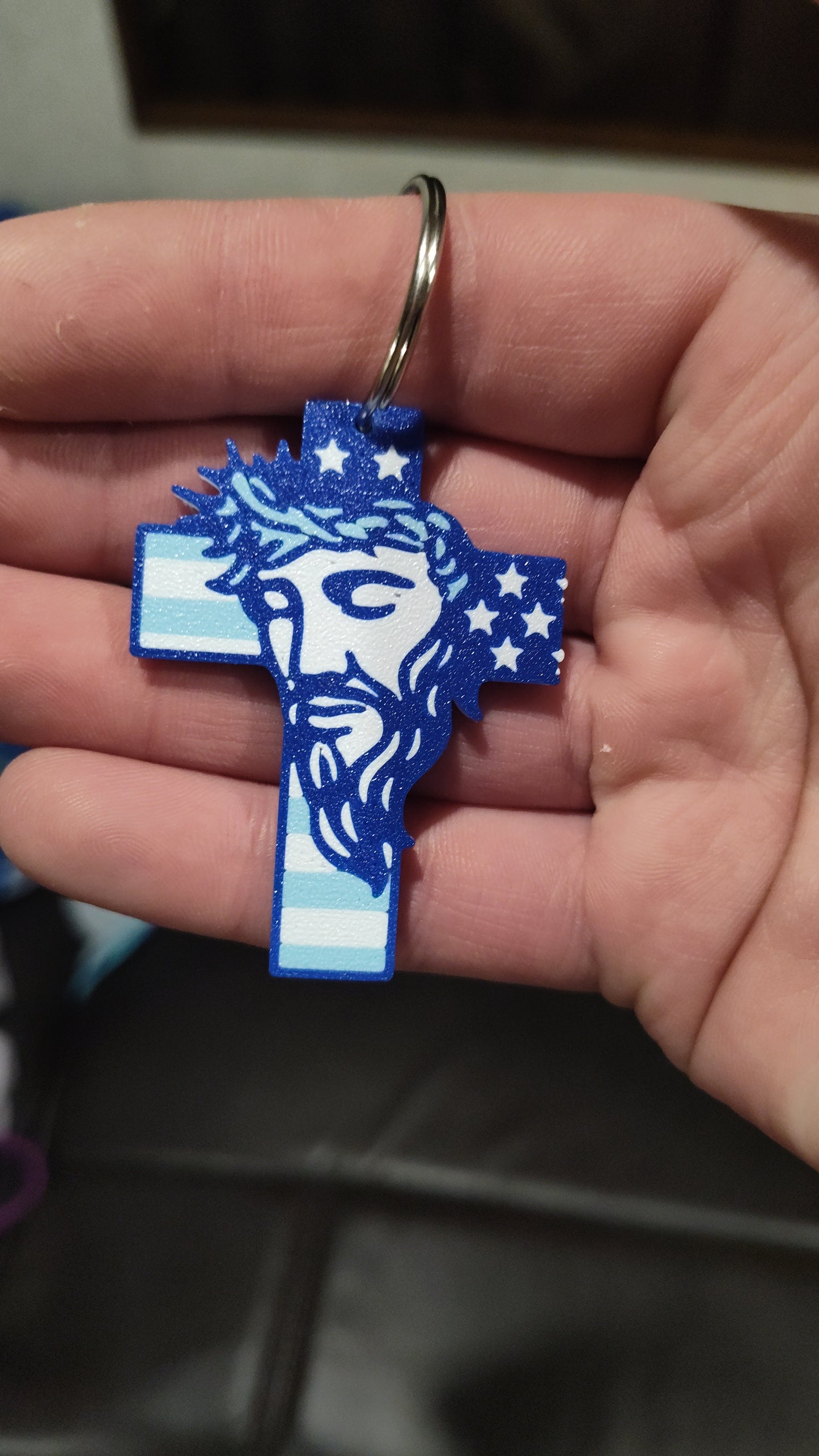 Jesus Cross Keychain