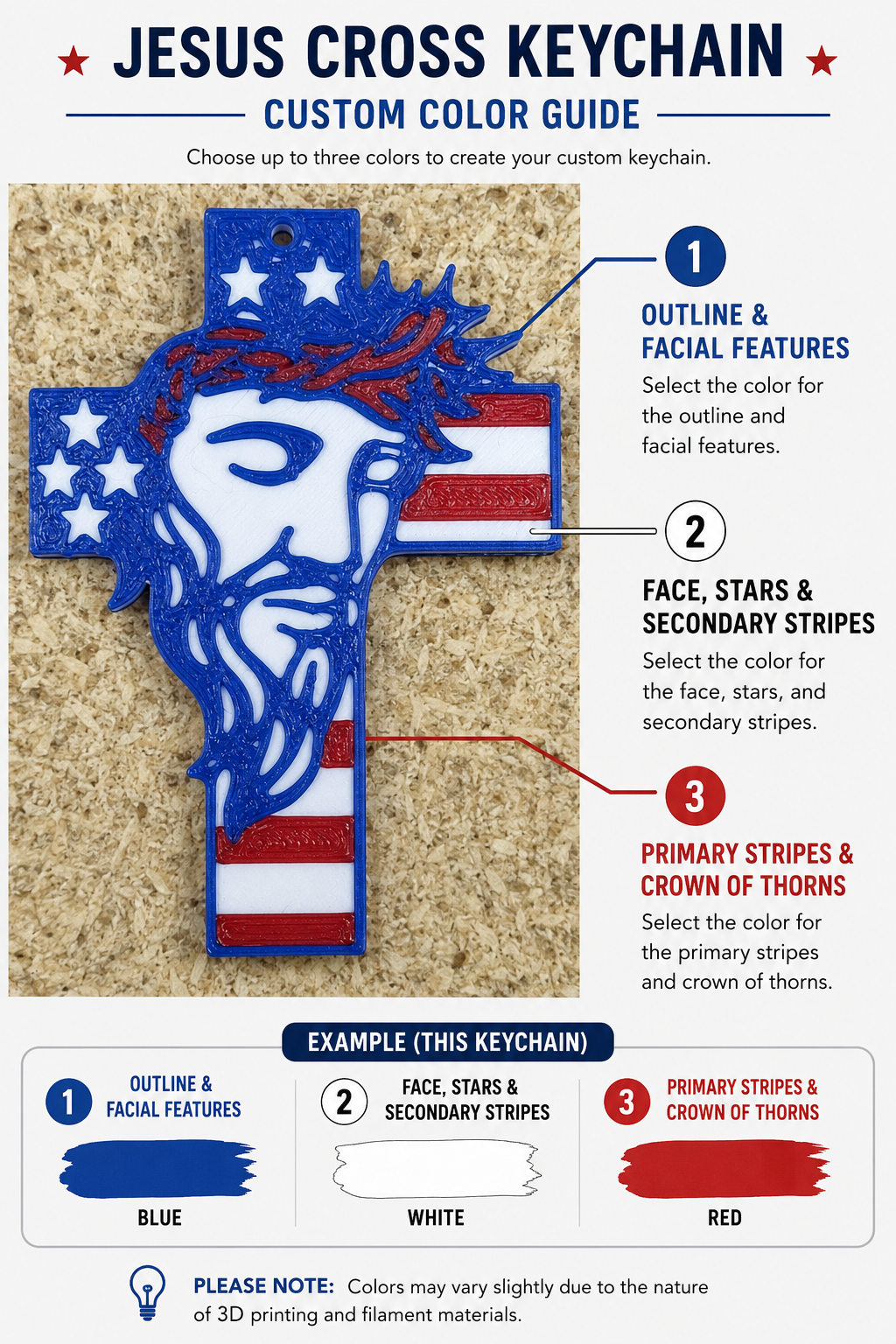 Jesus Cross Keychain