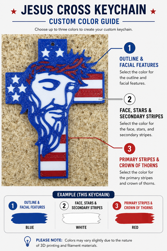 Jesus Cross Keychain