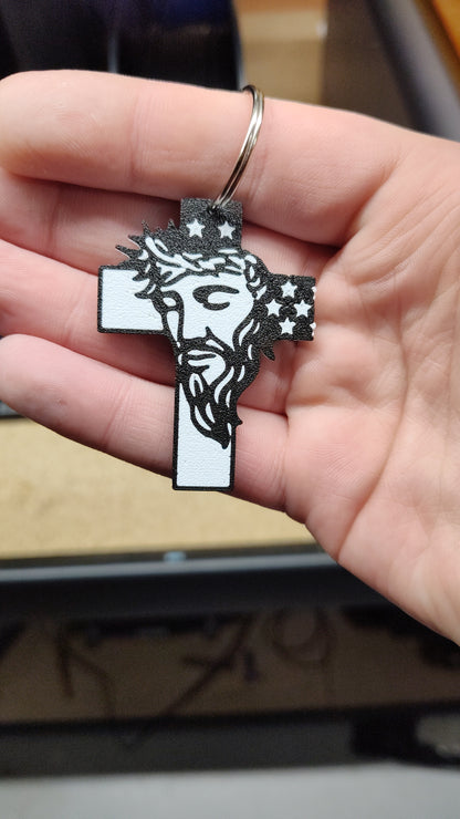 Jesus Cross Keychain