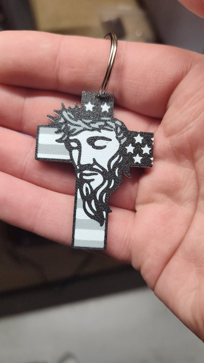 Jesus Cross Keychain