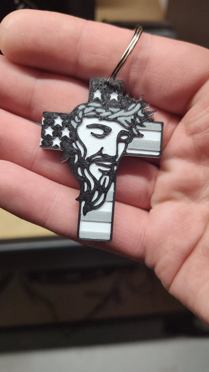 Jesus Cross Keychain