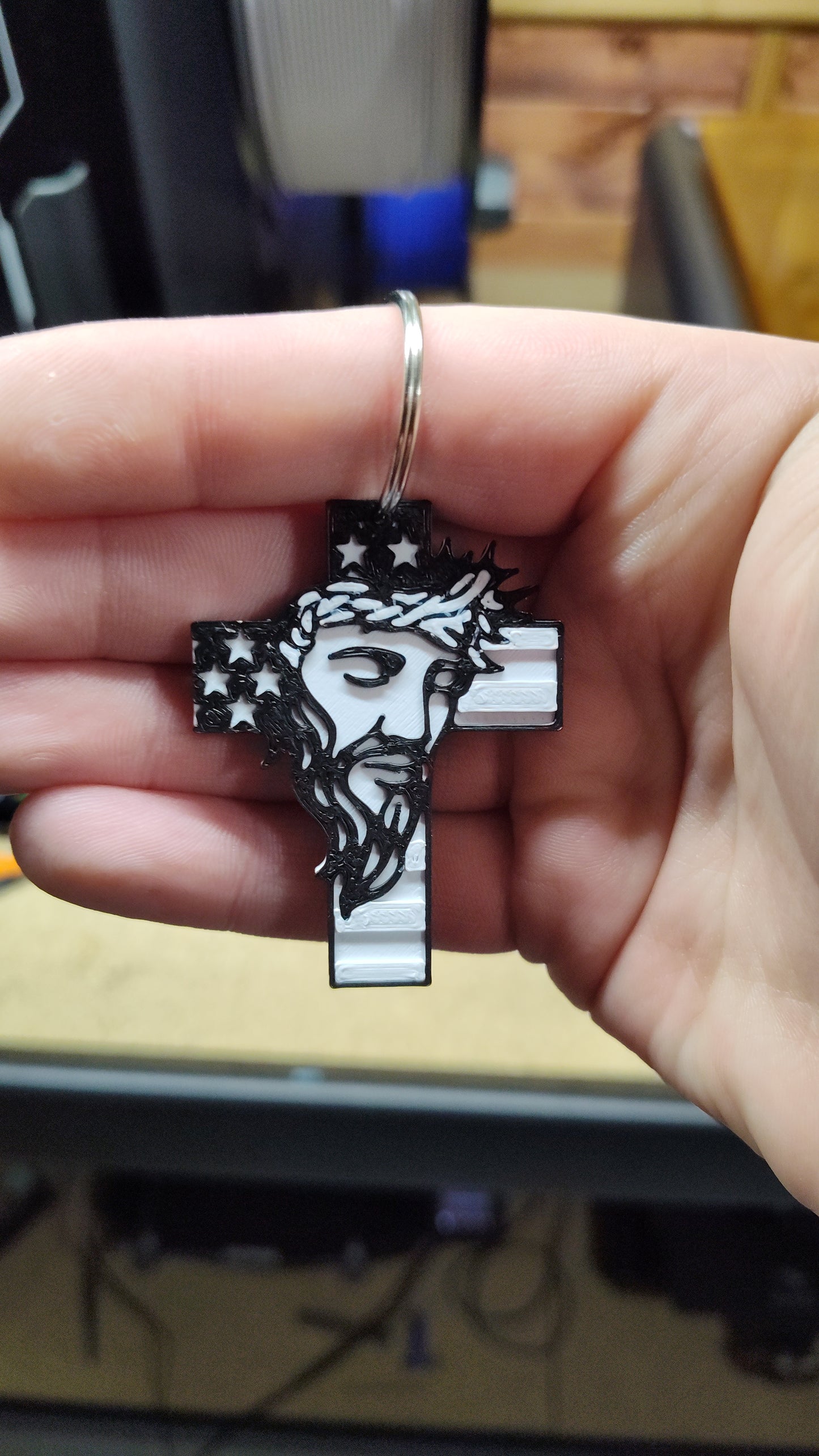 Jesus Cross Keychain