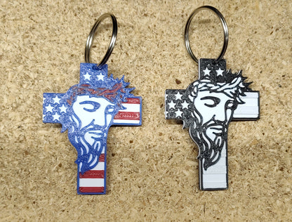 Jesus Cross Keychain