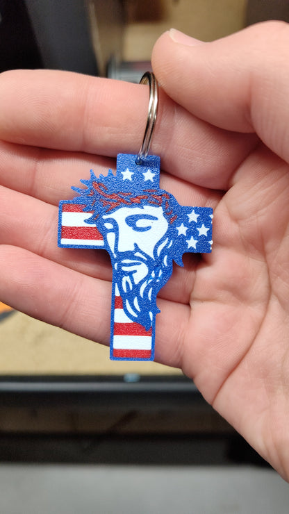 Jesus Cross Keychain
